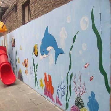 3D渲染圖中的墻體彩繪 藝術與技術的完美融合